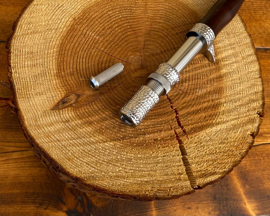 ガングリップ　ハンドメイド　ウッドグリップ　ロッドビルディング　トラウト　渓流