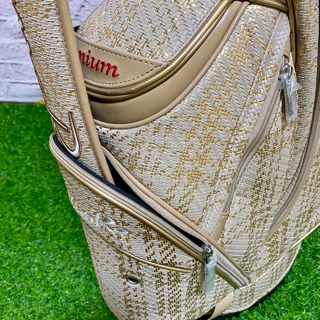 ロマロ キャディバッグ Premium Stand Bag ベージュ 新品