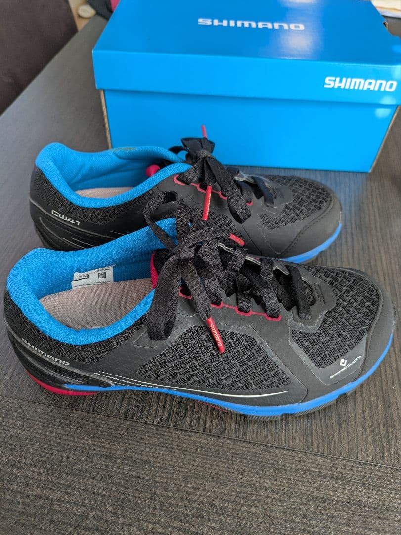 【美品】SHIMANO SH-CW41L SPDシューズ クリート付き