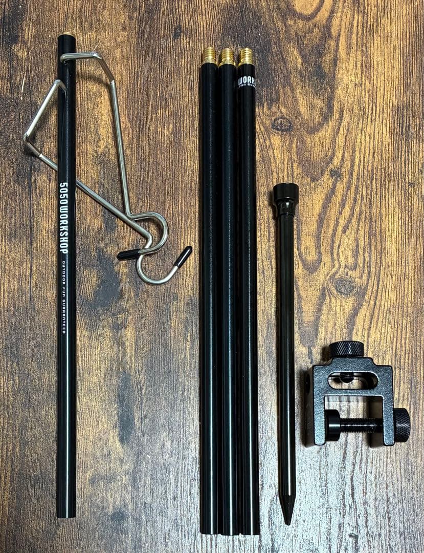 美品 5050WORKSHOP 2WAY ランタンスタンド プレート セット
