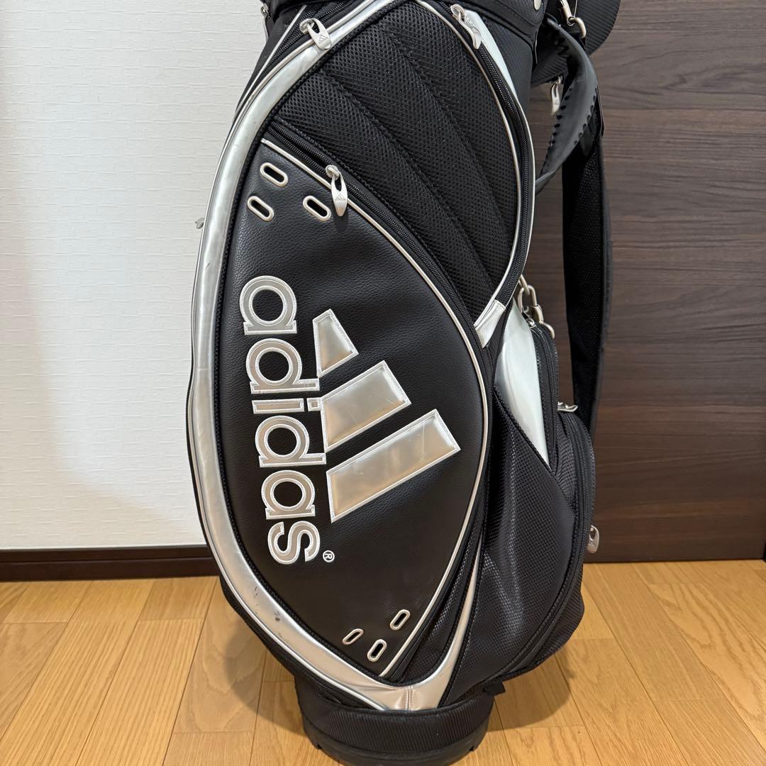 adidas キャディバッグ ゴルフバッグ ブラック