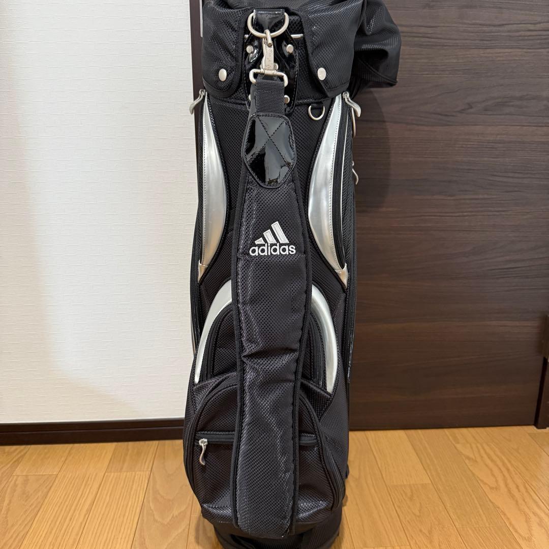 adidas キャディバッグ ゴルフバッグ ブラック