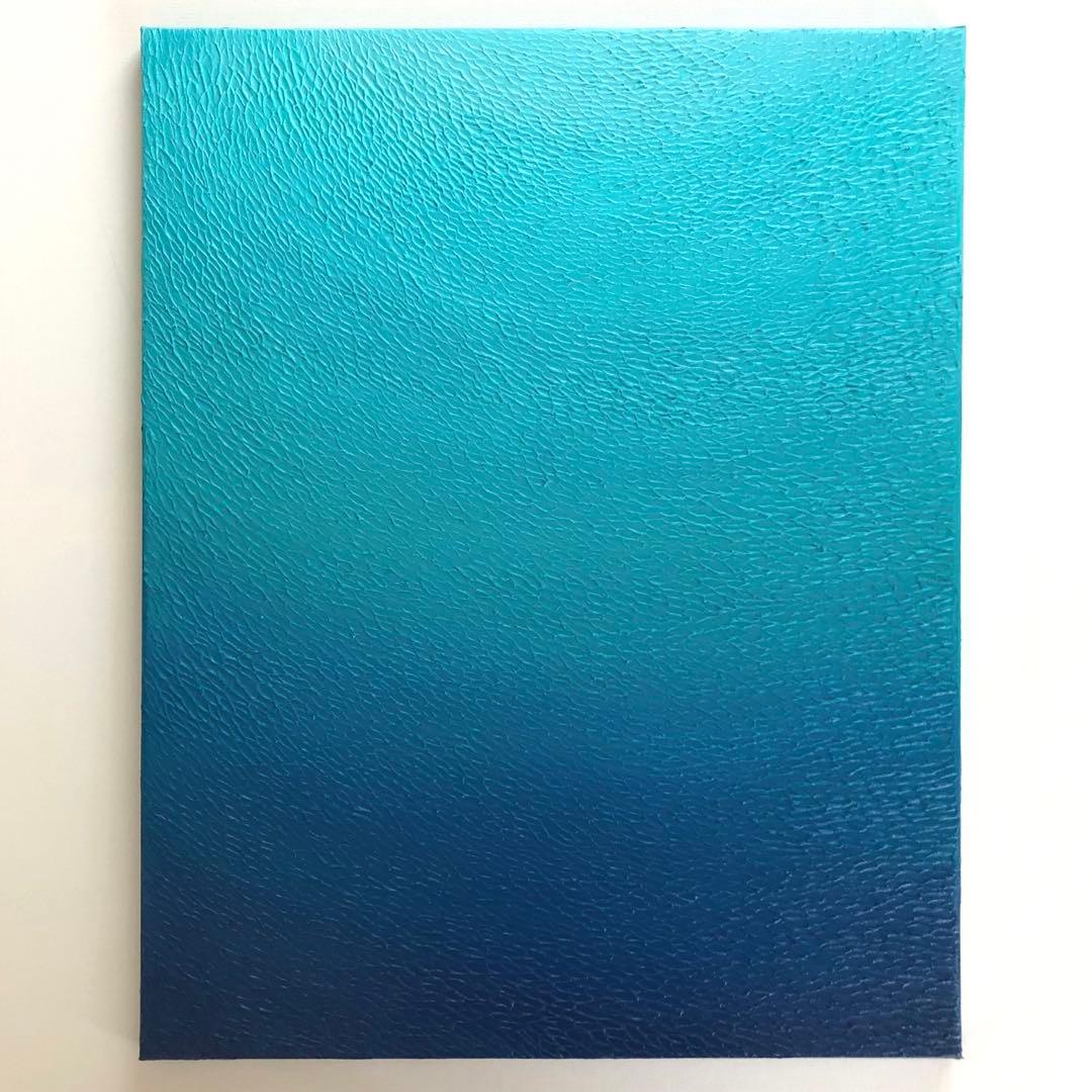 テクスチャーアート・海大きいサイズ＊キャンバスアクリル画海の絵画海アート原画青い