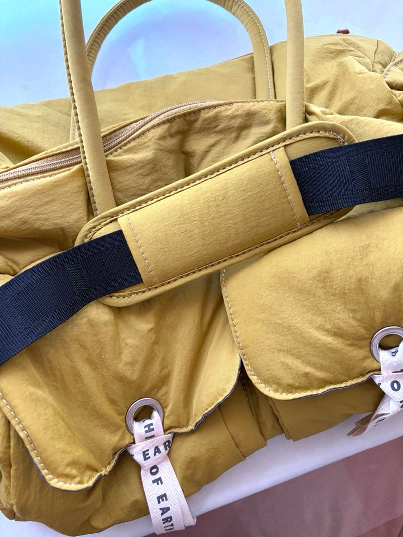 美品！ONOFF/オノフ ゴルフ ボストンバッグ【マスタード】