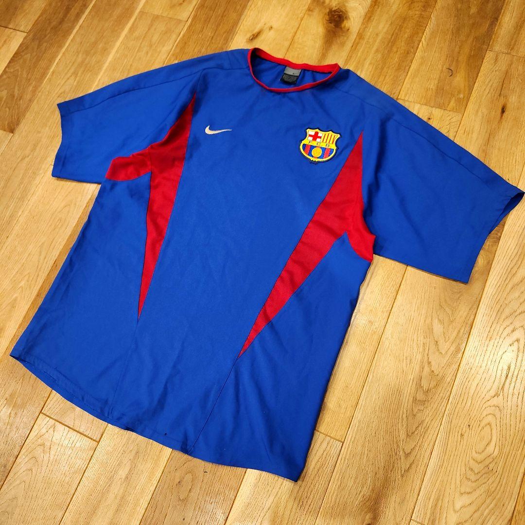 NIKE ナイキ サッカー FCバルセロナ シャツ Y2K 2002/03