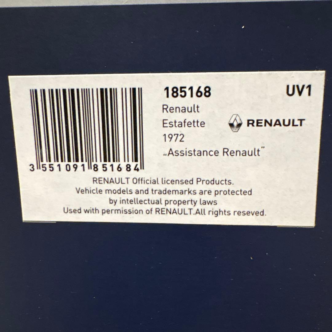 NOREV 1972 Renault Estafetts サービスカー　1:18