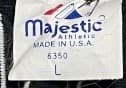 .マジェスティック アメリカ製 ホワイトソックス ストライプ ベースボールシャツ