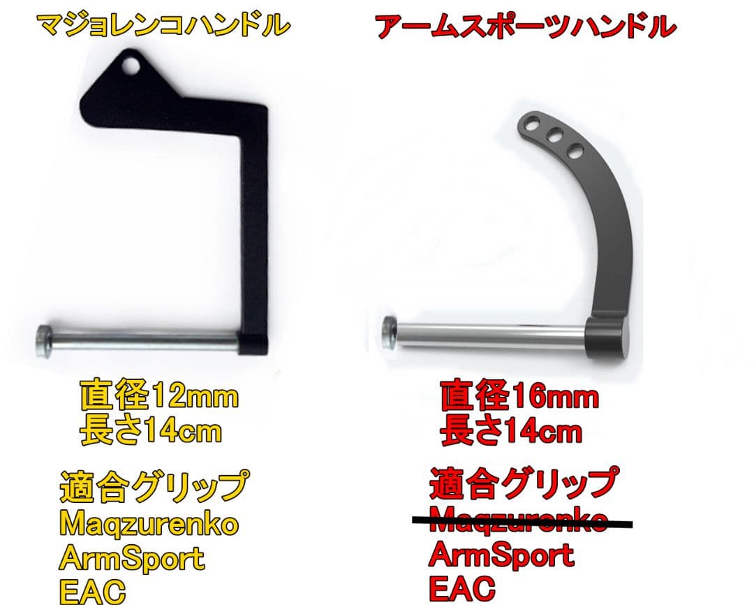 ウルトラ＆ストロークグリップセット(60mm)｜最新アームレスリング器具