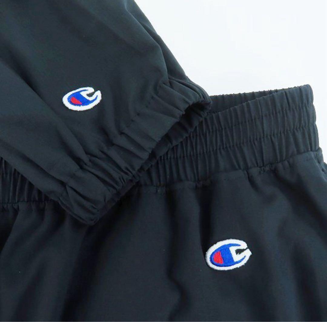 【新品】Champion／チャンピオン ジャージ上下 セットアップ ブラックXL