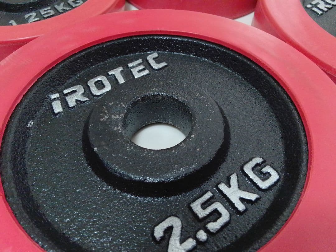 アイロテック iROTEC ラバー付 ダンベル プレート 合計20kg ①