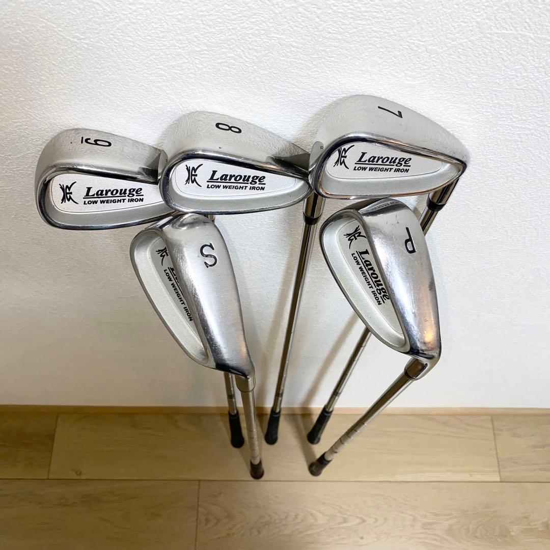 格安☆Larougeメンズ ゴルフクラブ フルセット☆初心者キャディバッグ付SR