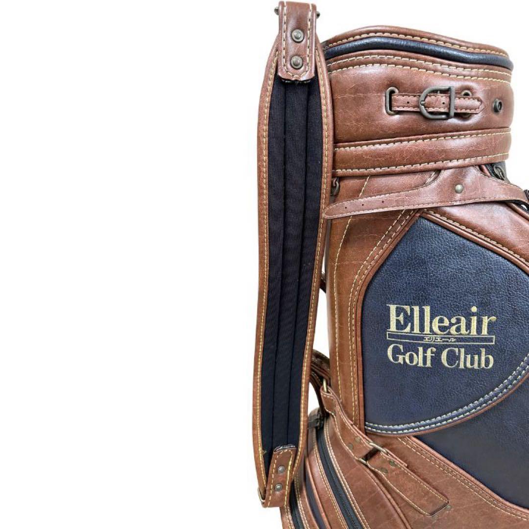 Elleair Golf Club キャディバッグ ゴルフバッグ 6分割 フード