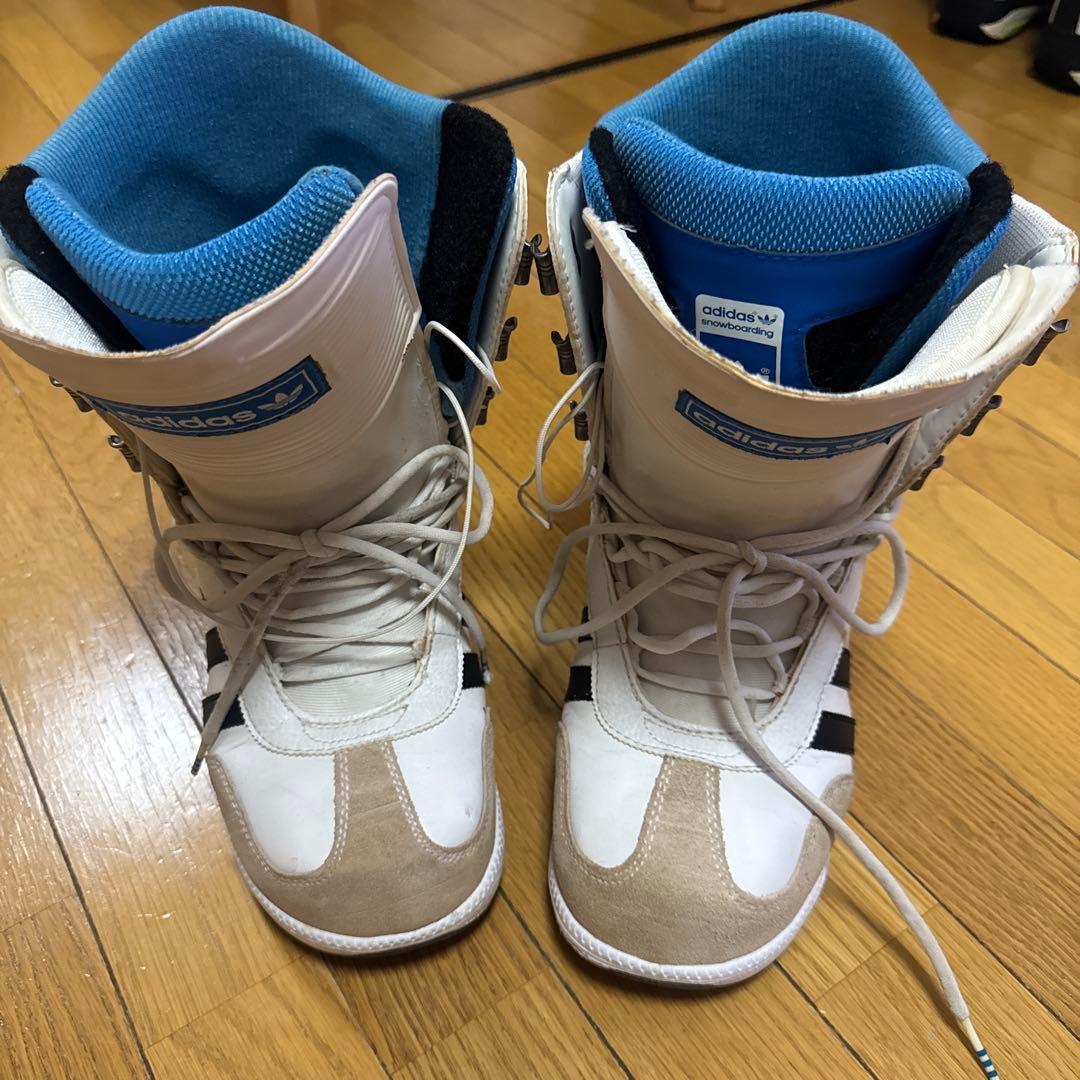adidas スノーボードブーツ 25.5cm ホワイト/ブラック/ブルー
