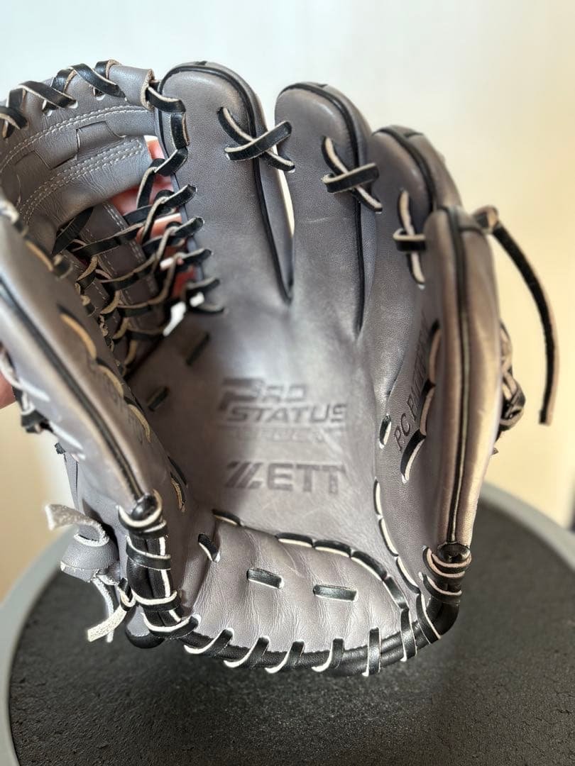 【NPB開幕セール】 ZETT プロステイタス　軟式オーダーグラブ　ダークグレー