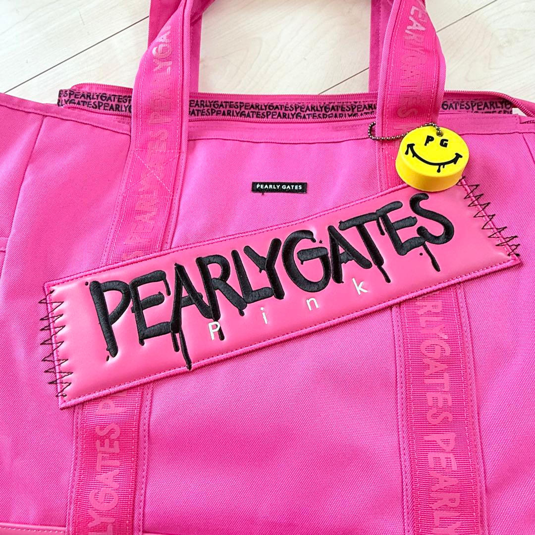 PEARLY GATES ピンクトートバッグ　ロッカーバック　ゴルフ