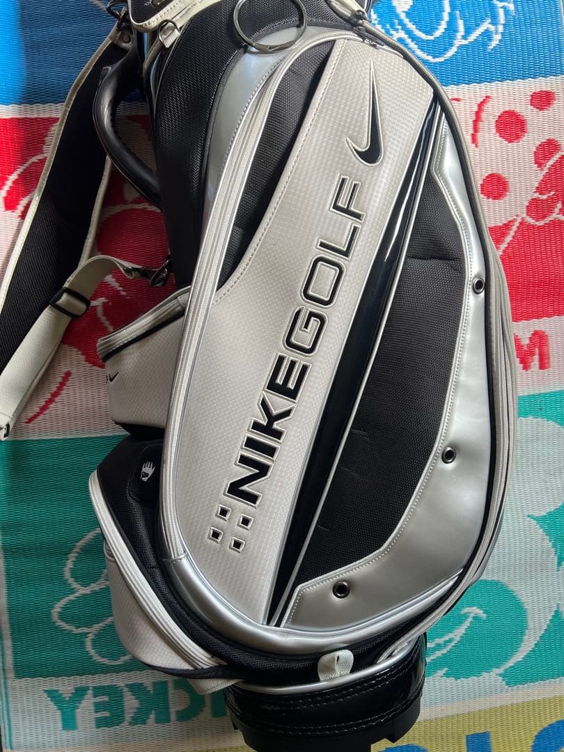 NIKE GOLF キャディバッグ ブラック/ホワイト/シルバー