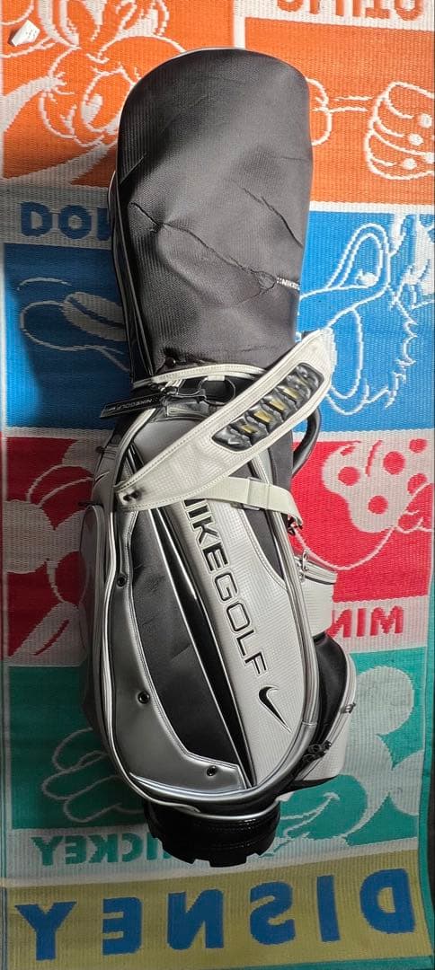 NIKE GOLF キャディバッグ ブラック/ホワイト/シルバー