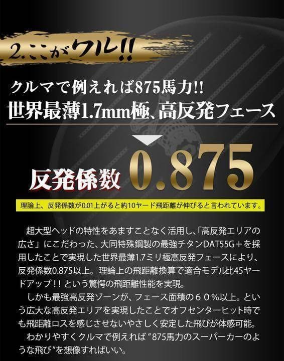 他にない個性! 三菱プレミア飛匠 ドクロ輝く超高反発の飛び! ダイナゴルフ 悪童