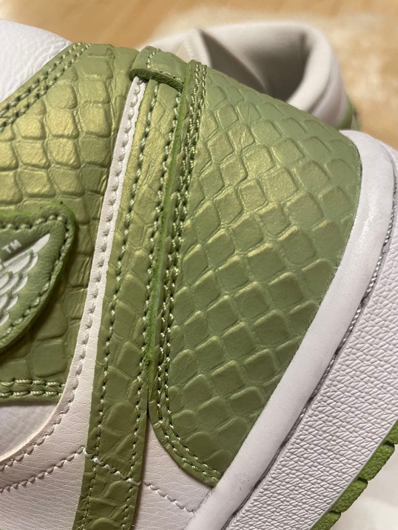 25cm NIKE ジョーダン mid DV2959 パイソン型押しグリーン
