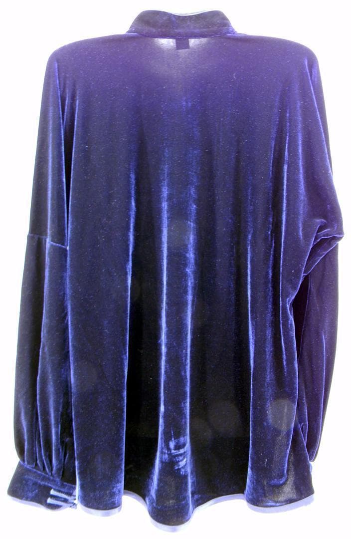 太極拳 ベロア調 太極服 上下 Mサイズ 男女両用 藏青色【新品】