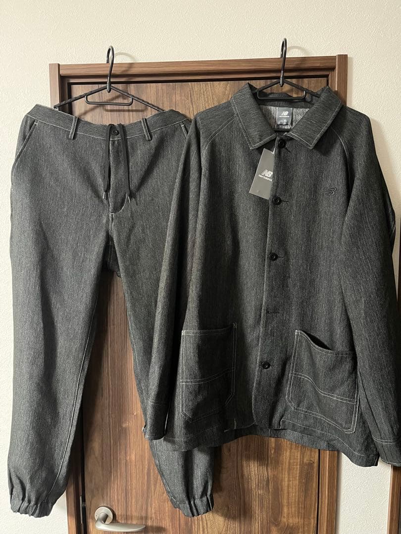 ニューバランス メンズアウターウェア デニムジャケット ジョガーパンツ　限定品