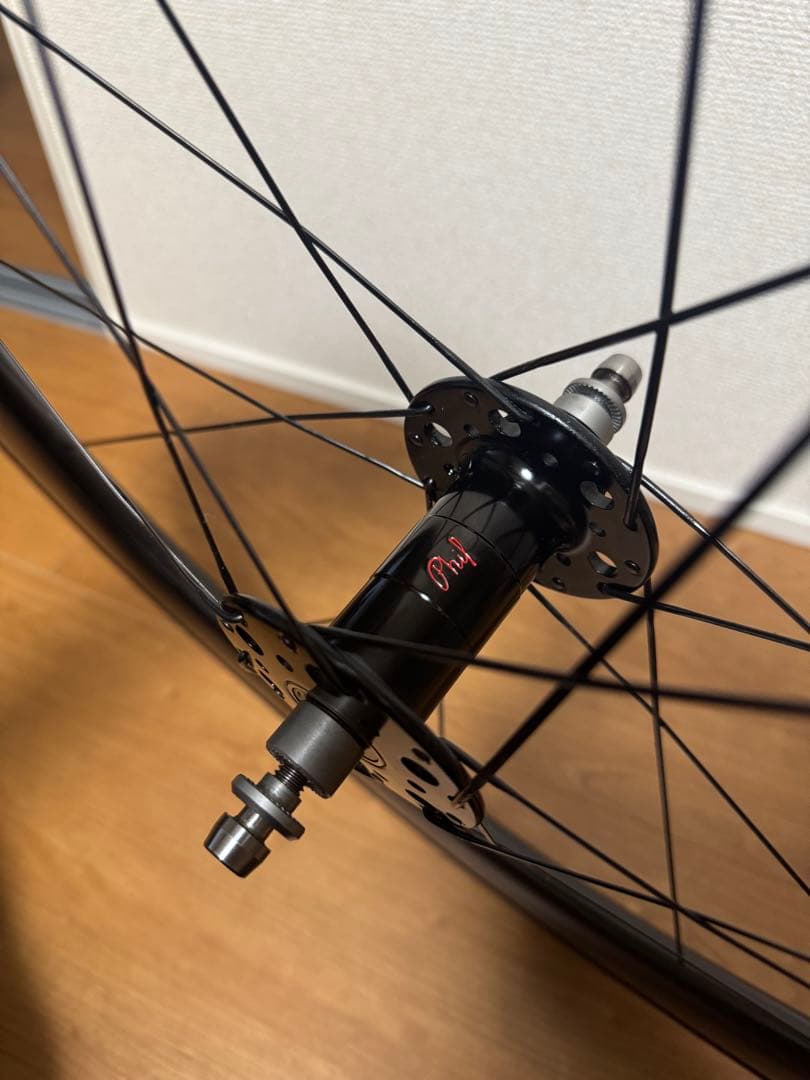 philwood protrackハブ　ディープカーボンホイール　前後セット