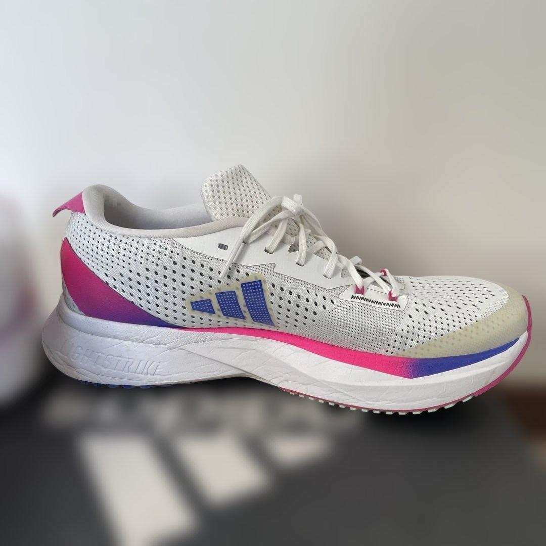 adidas ADIZERO SL(28.5cm・ホワイト/ピンク/パープル)