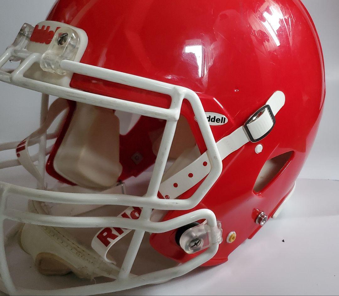 【美品】Riddell アメリカンフットボールヘルメット 赤