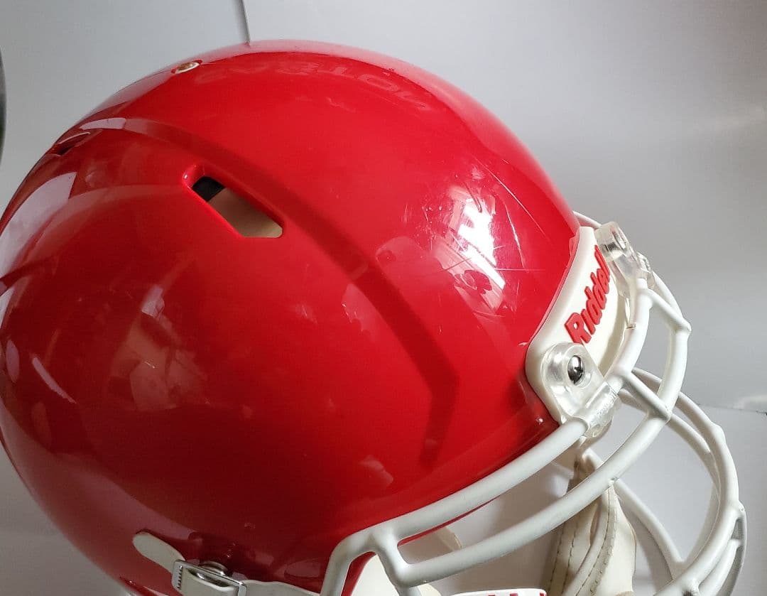 【美品】Riddell アメリカンフットボールヘルメット 赤
