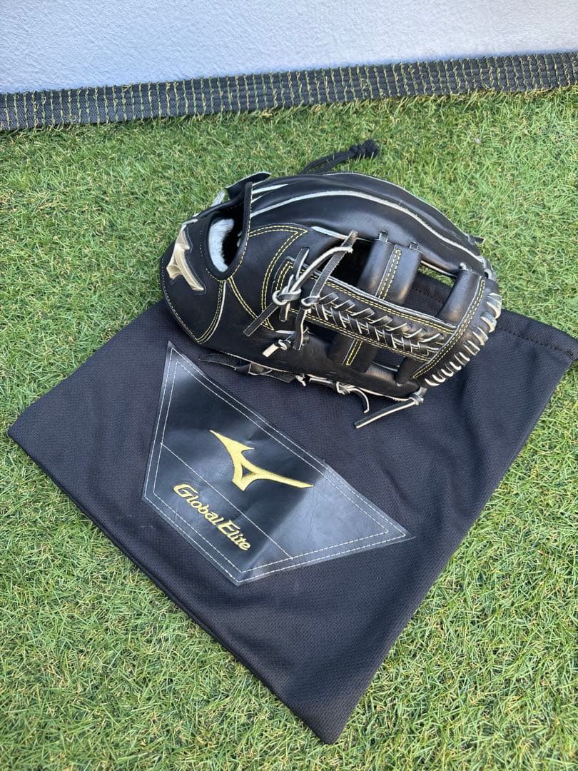 【美品】MIZUNO グローバルエリート 軟式内野手用10 グローブ 右投げ