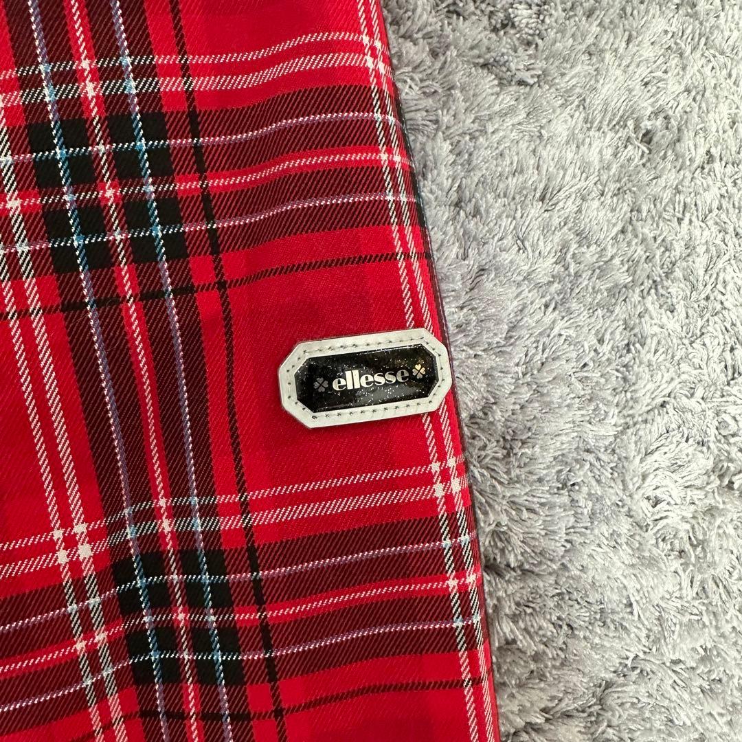 【超人気◎】ellesse 　スキーウェア　上下セット　中綿　チェック柄　美品◎