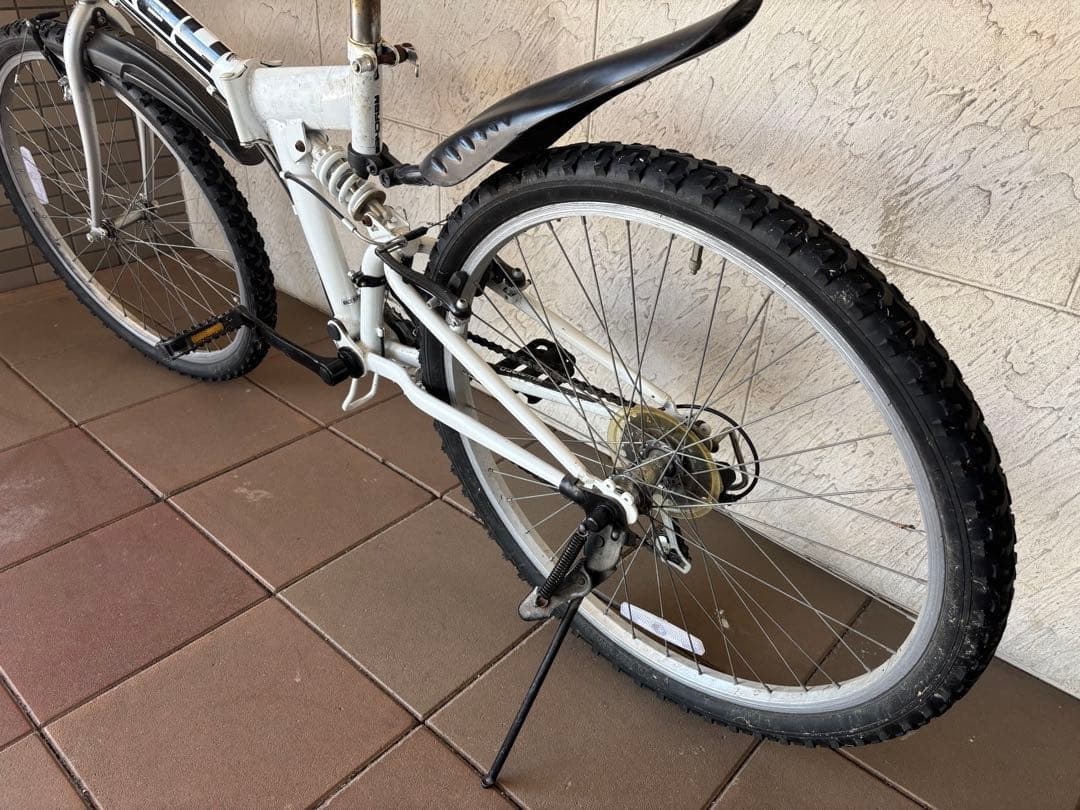 RAY 折りたたみ自転車 ホワイト 26インチ