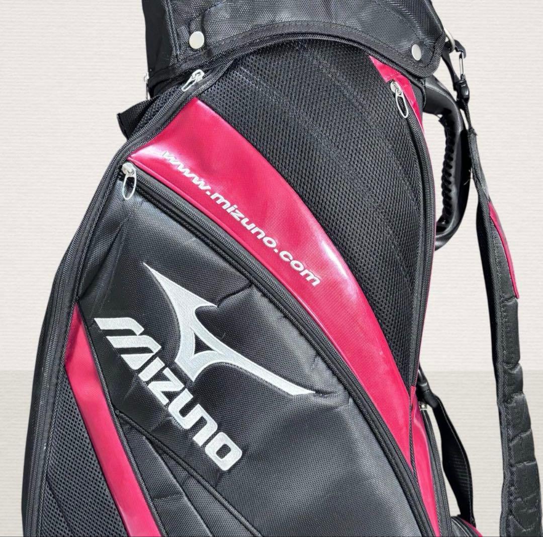 Mizuno ゴルフバッグ 黒/赤