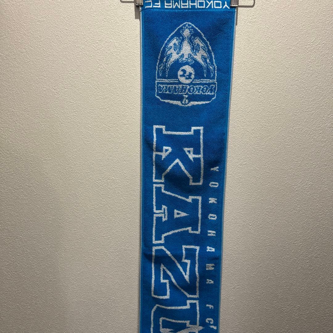 三浦知良　サイン入りカード　横浜FC 2018 記念Tシャツ タオマフ　セット