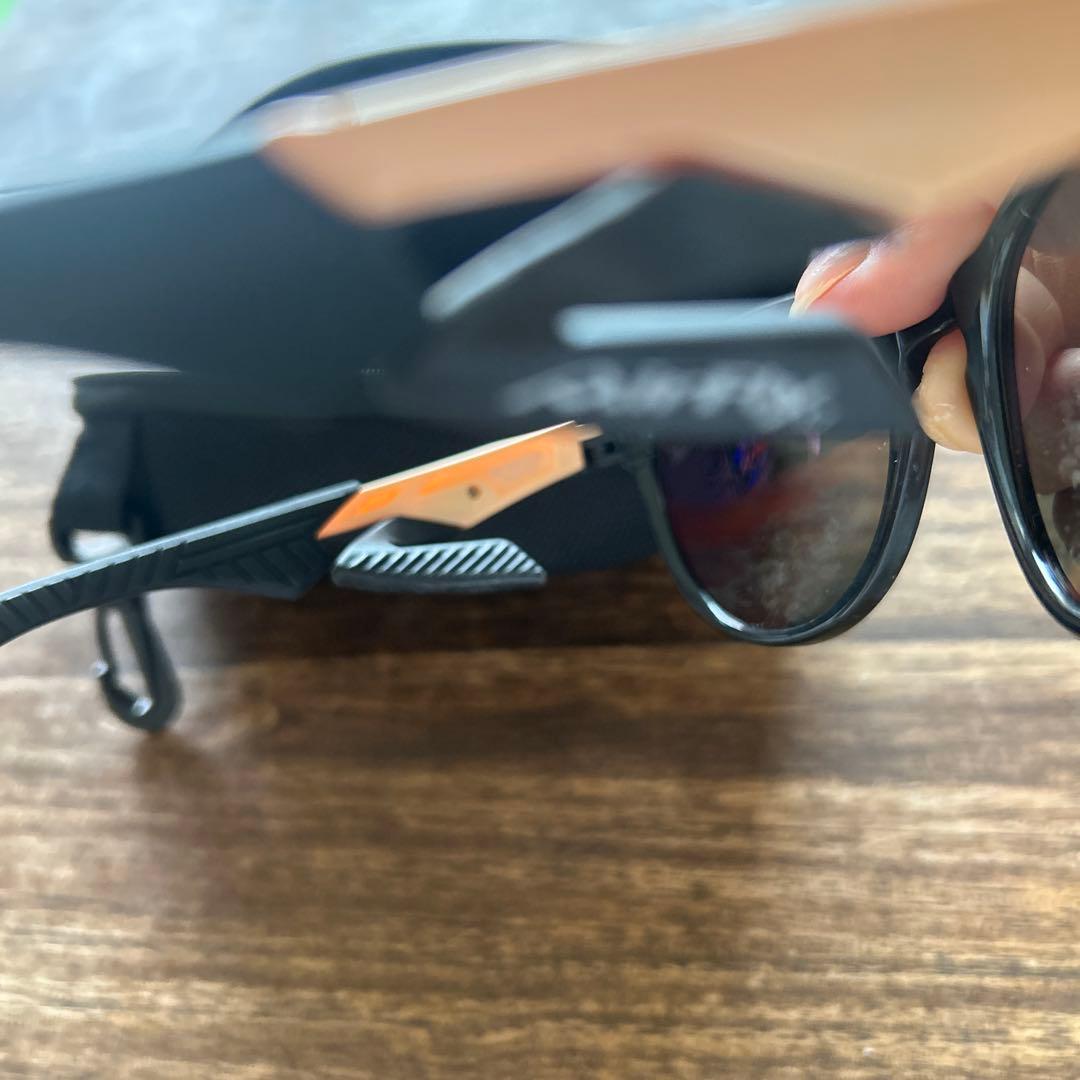 airFly サングラス　スポーツ　カジュアル　ブラック　黒レンズ