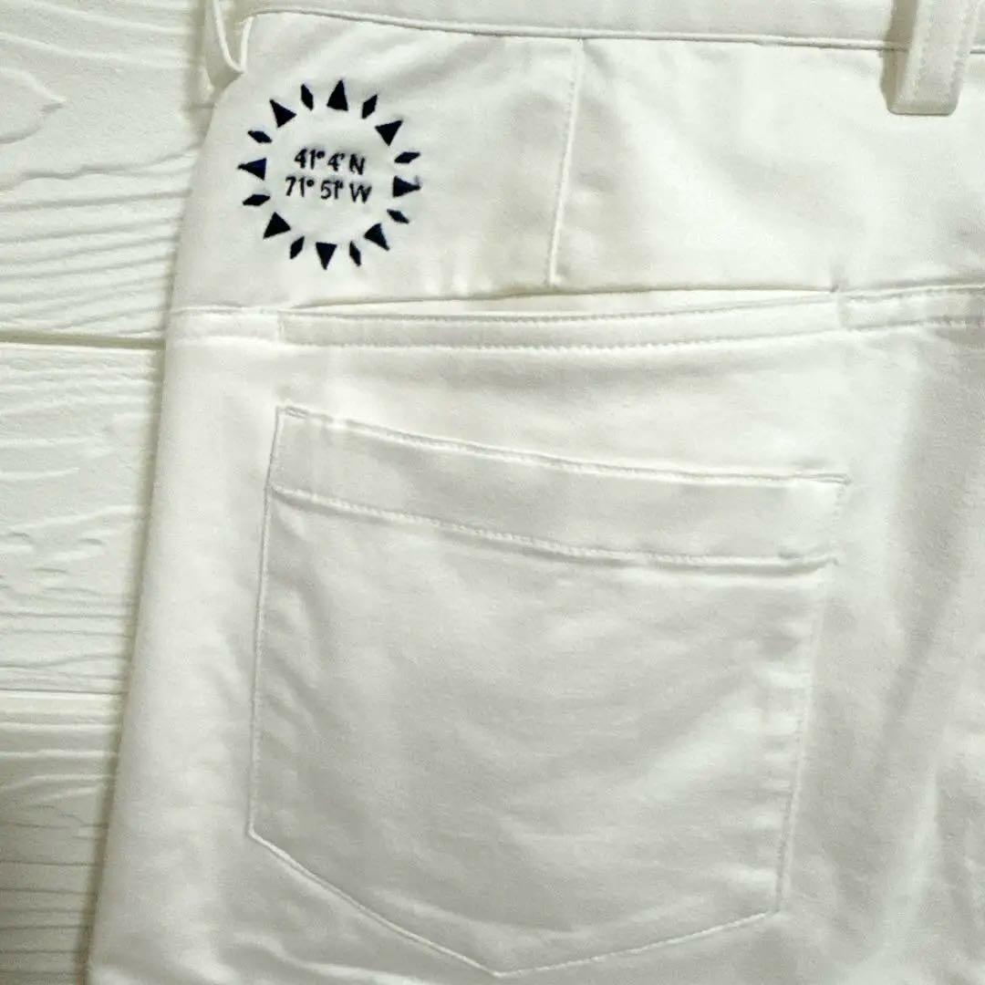 BEAMS GOLF PURPLE LABEL ホワイトパンツ Lサイズ 46