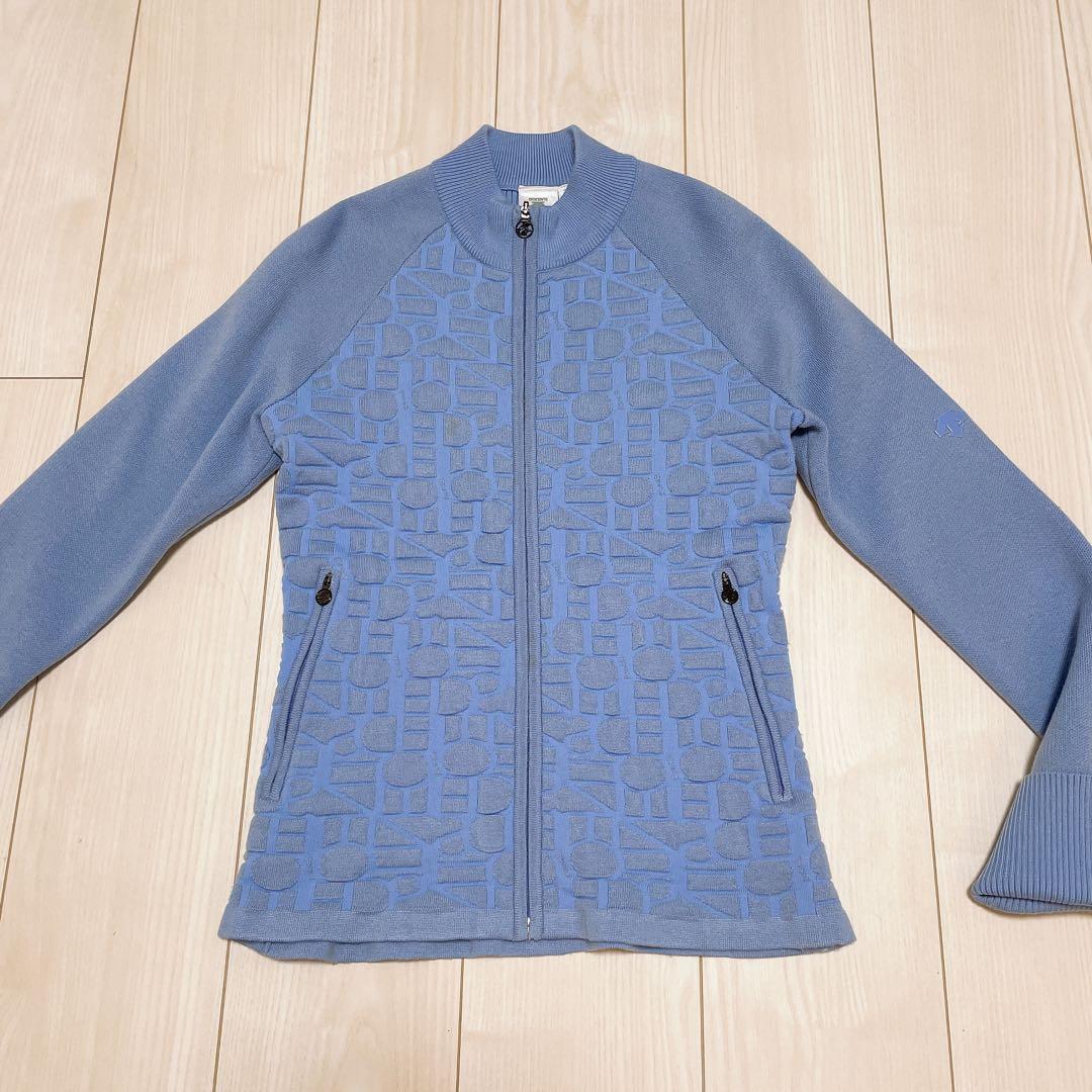 DESCENTE デサント フルジップ セーター M レディース 冬物 ニット