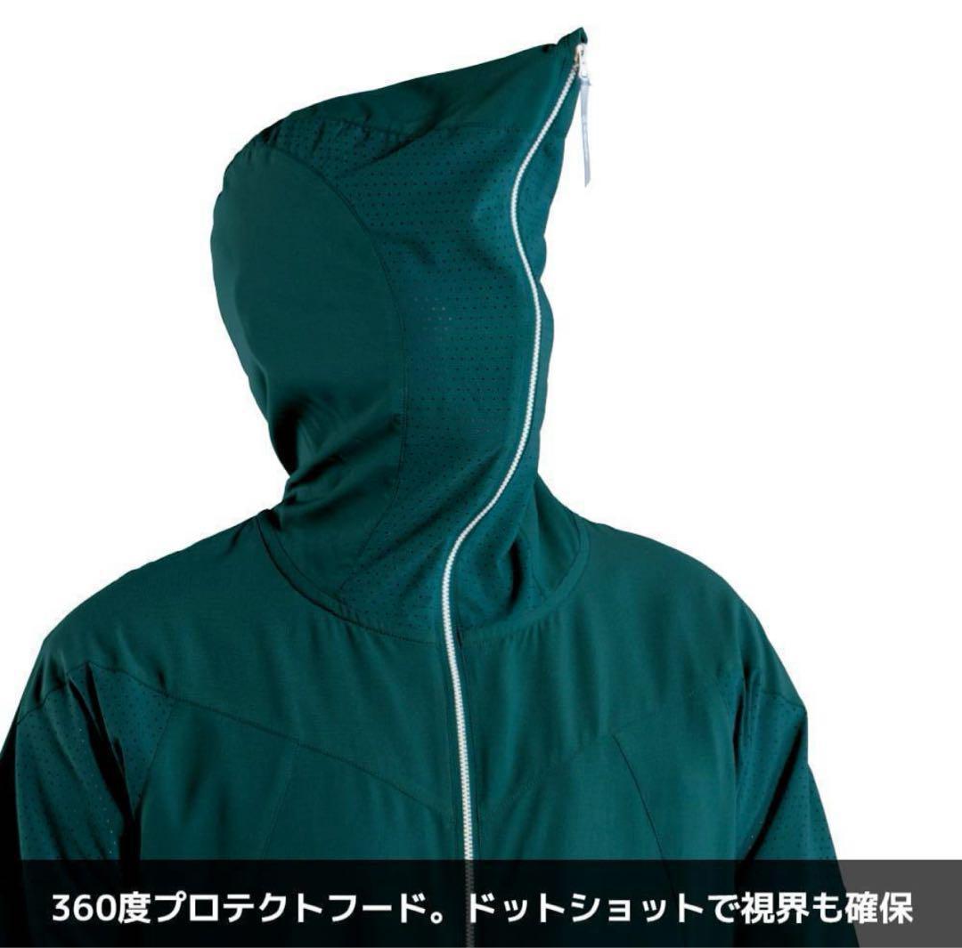 【新品未使用】ワークマン エックスシェルター 暑熱 フーディー L ブラック