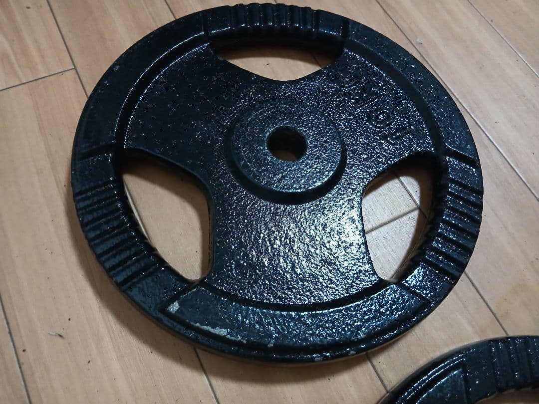 バーベルプレート 10Kg × 2枚　穴径／Φ28mm