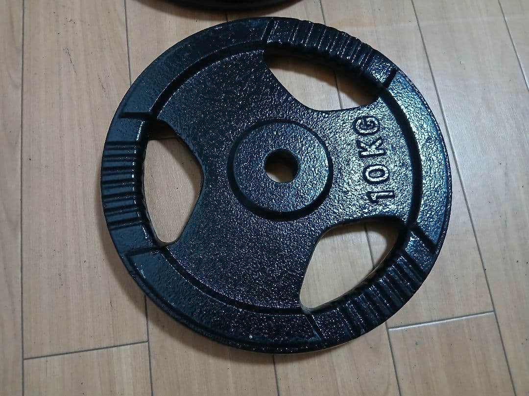 バーベルプレート 10Kg × 2枚　穴径／Φ28mm