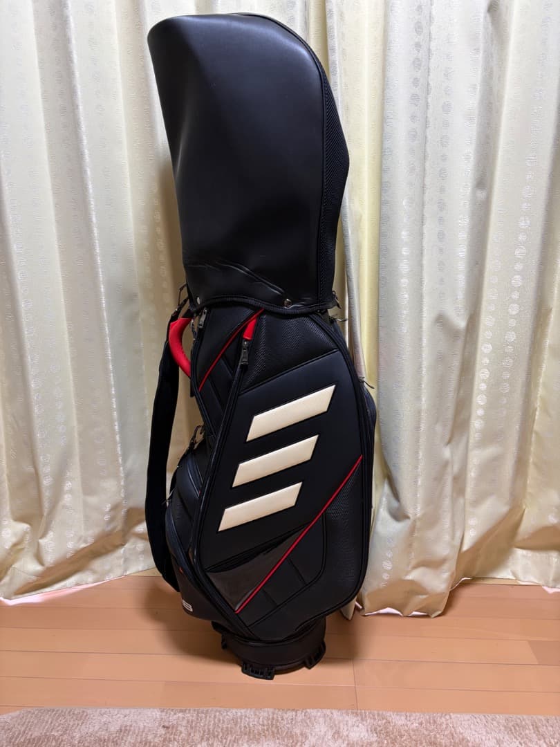 【美品】adidas アディダス キャディバッグ スリーバー 9.5型 4分割