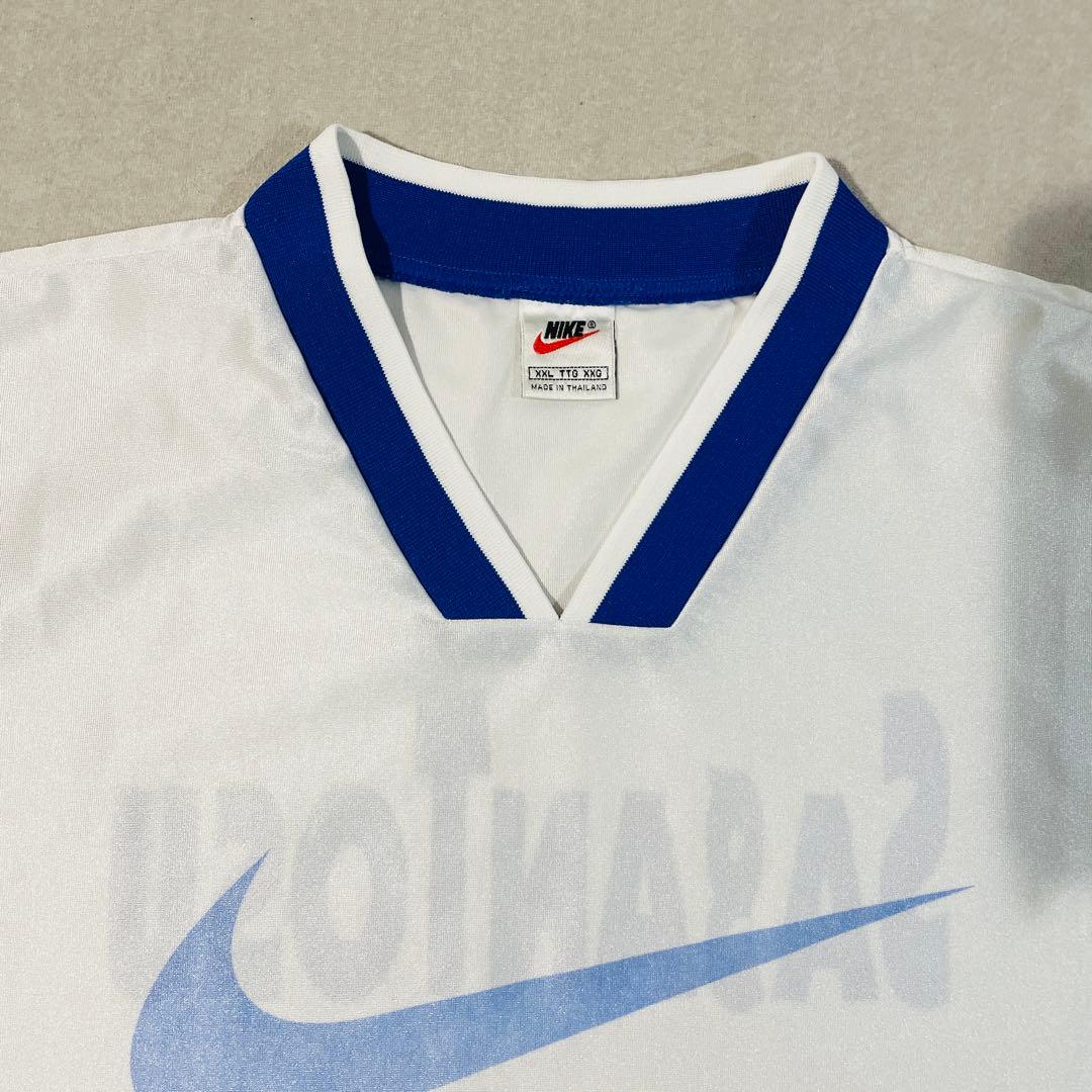 【90s激レア!サガン鳥栖】NIKE ビッグスウッシュ 練習シャツ XXL白