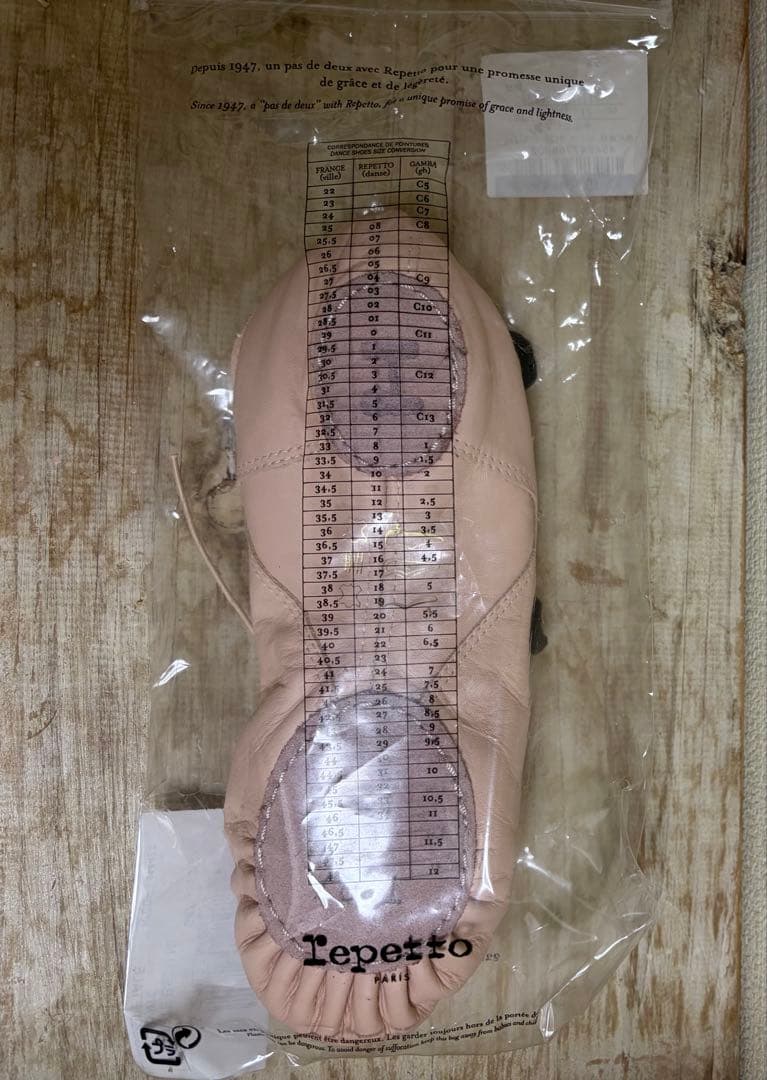 repetto レザー　デミポアント　ローズペタル 36 バレエシューズ