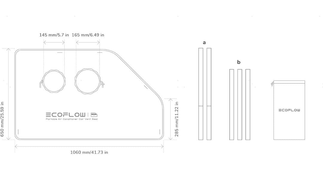 【即日発送・新品未開封】EcoFlow Wave3/2 用窓シート【送料込！】