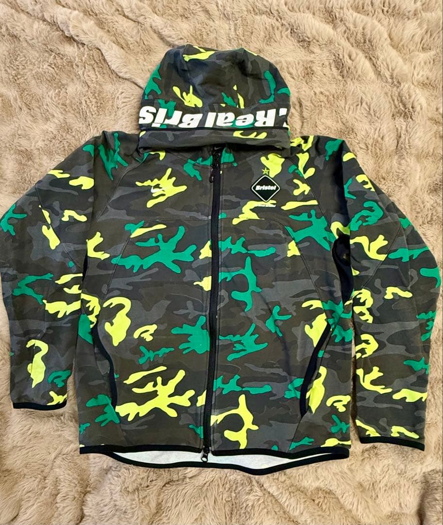 【3点SET】FCRBxNIKEコラボ カモフラージュセットアップS