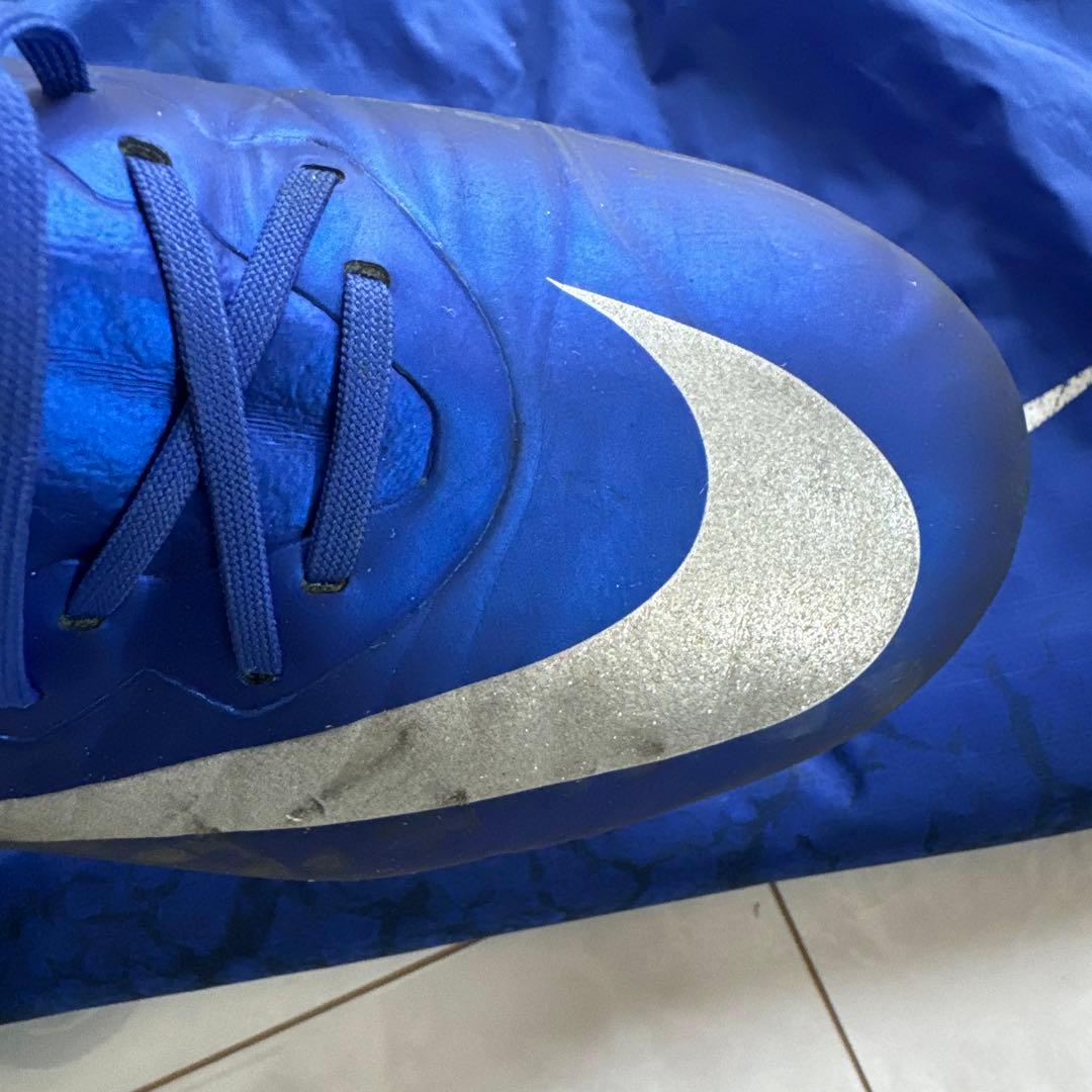 【レア】Nike CR7 青 シルバー スパイクシューズ 収納袋付き