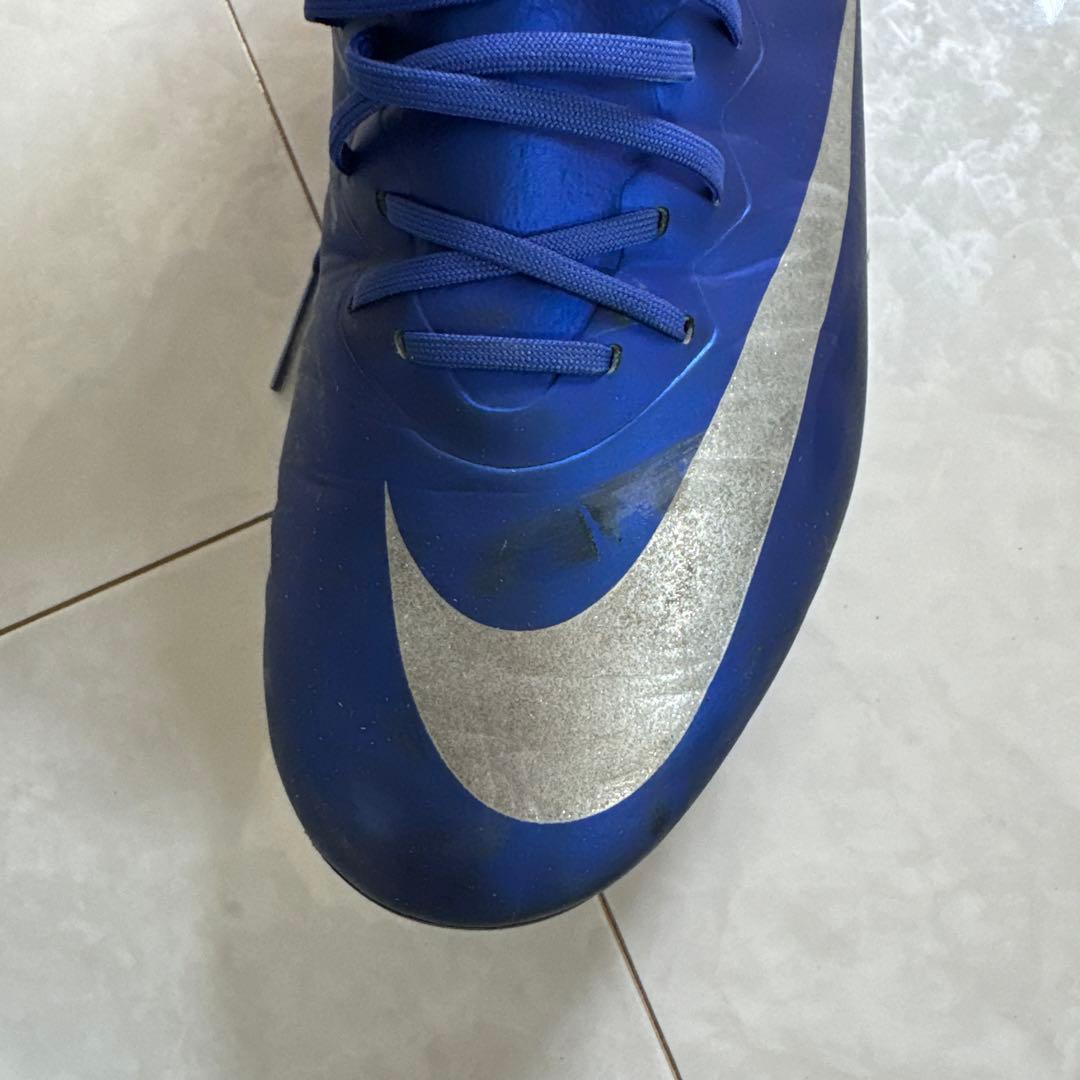 【レア】Nike CR7 青 シルバー スパイクシューズ 収納袋付き