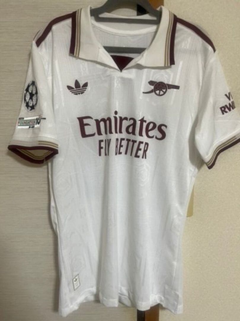 【新品未使用】カラフィオーリ　アーセナル　選手仕様　CL仕様　サードユニフォーム