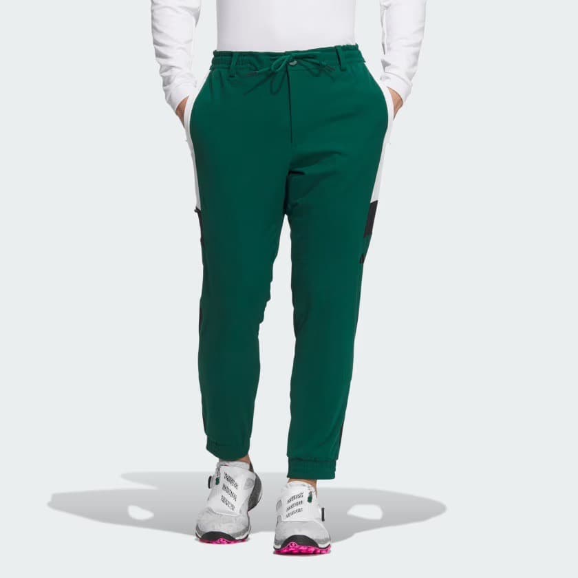 【100】秋冬 定価14,300円 アディダス ゴルフ ジョガーパンツ 緑