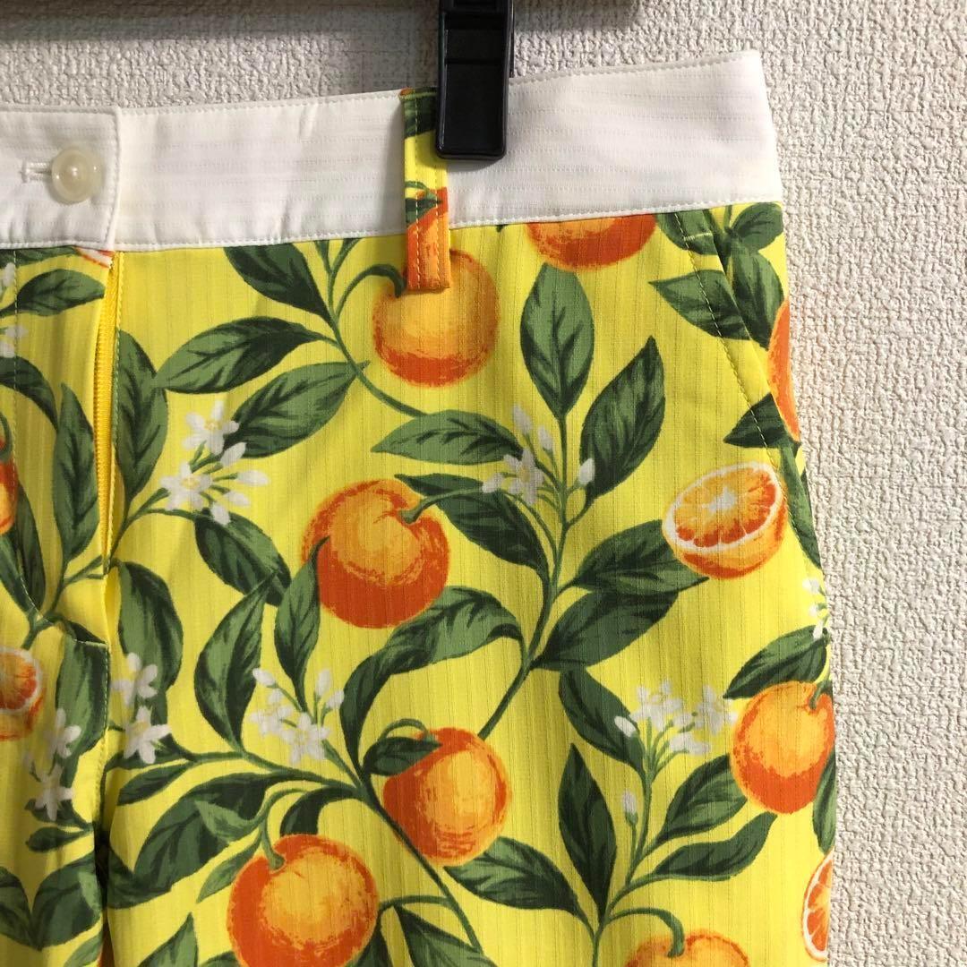 キャロウェイ ゴルフ 夏用 パンツ イエロー系 ボタニカル Sサイズ